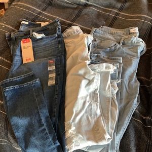 3 pairs size 18 jeans. Levi’s, Sonoma skinny, Old Navy Boyfriend